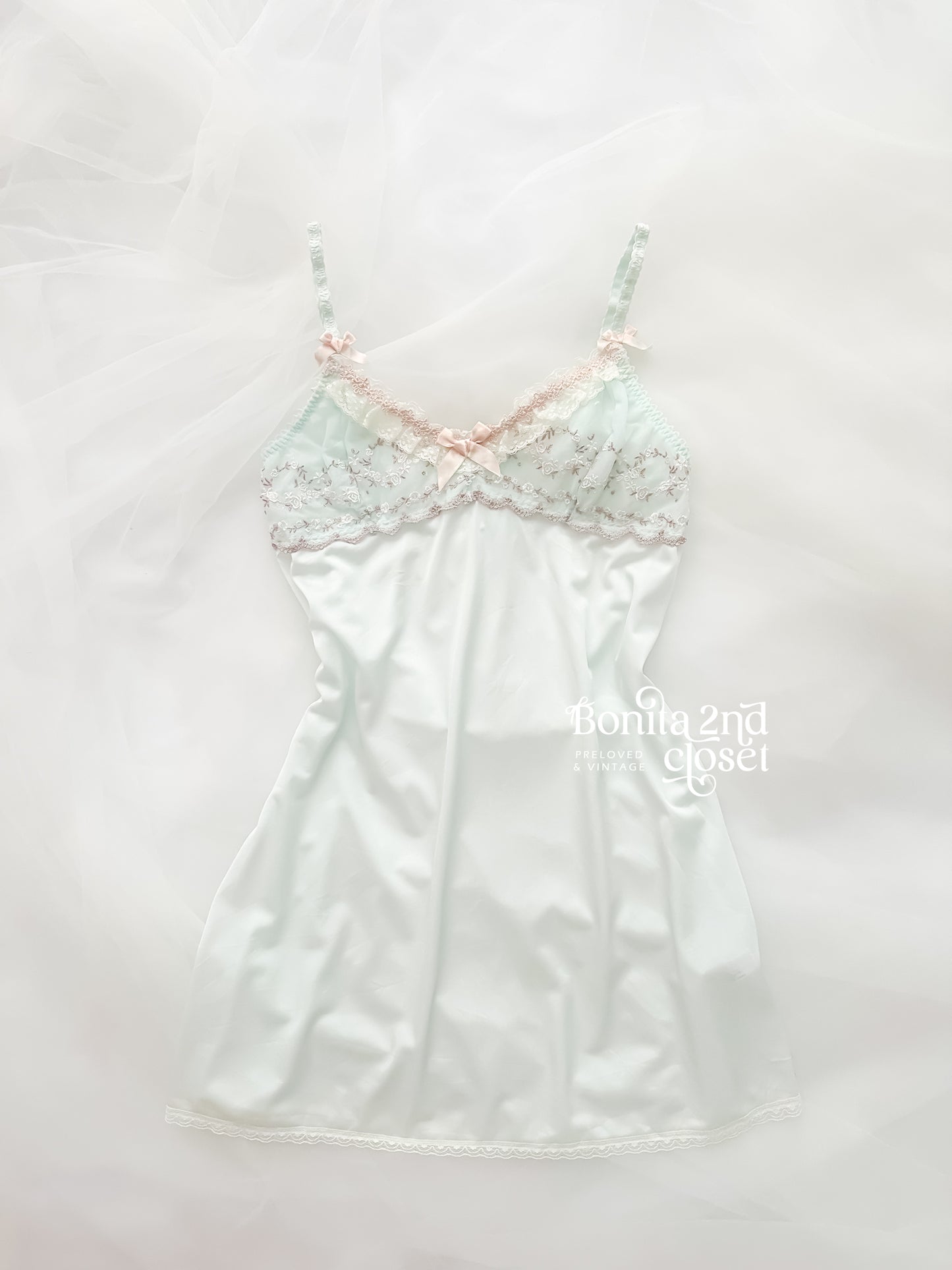 Mint Cream Dew Slipdress