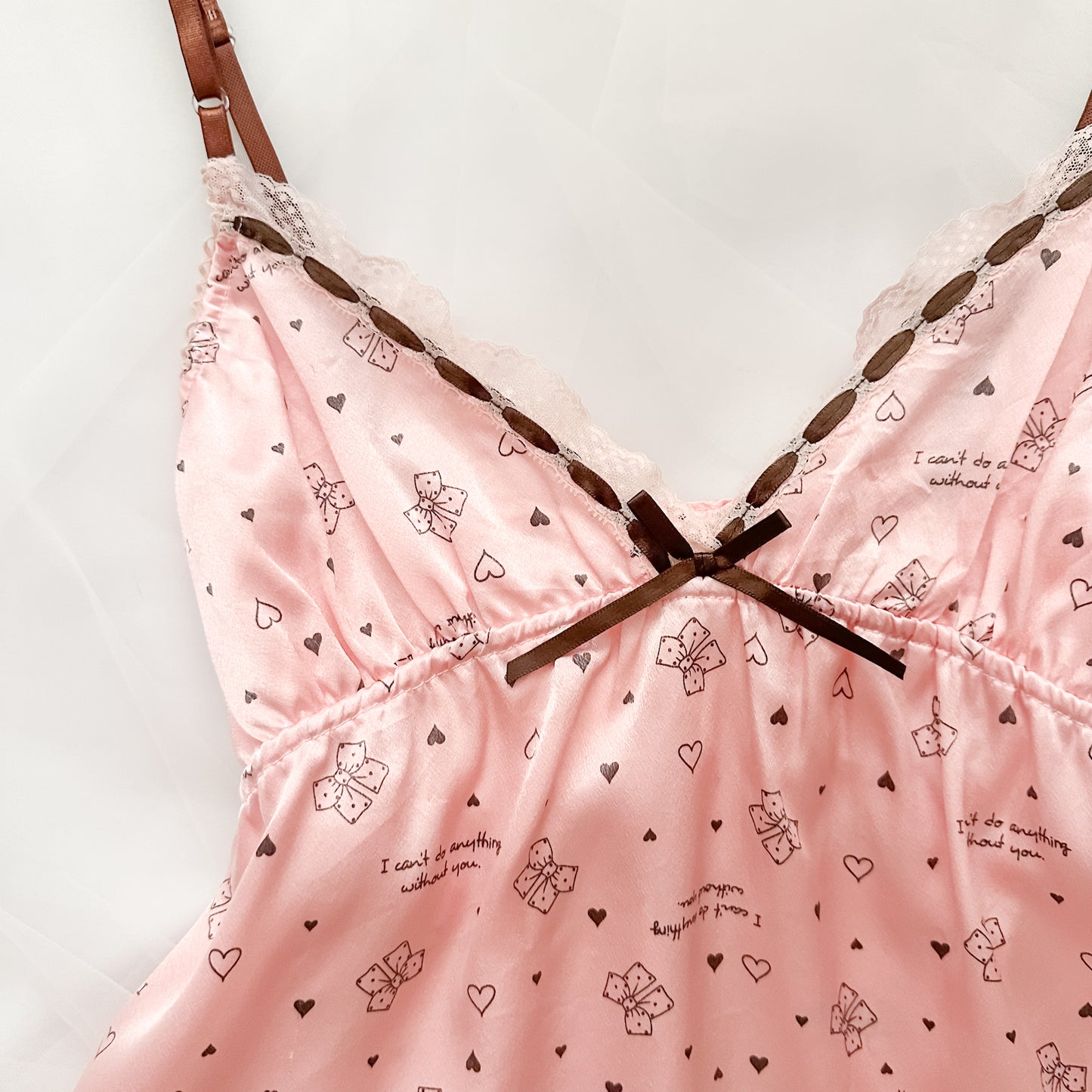 Blush Ribbon Cocoa Camisole