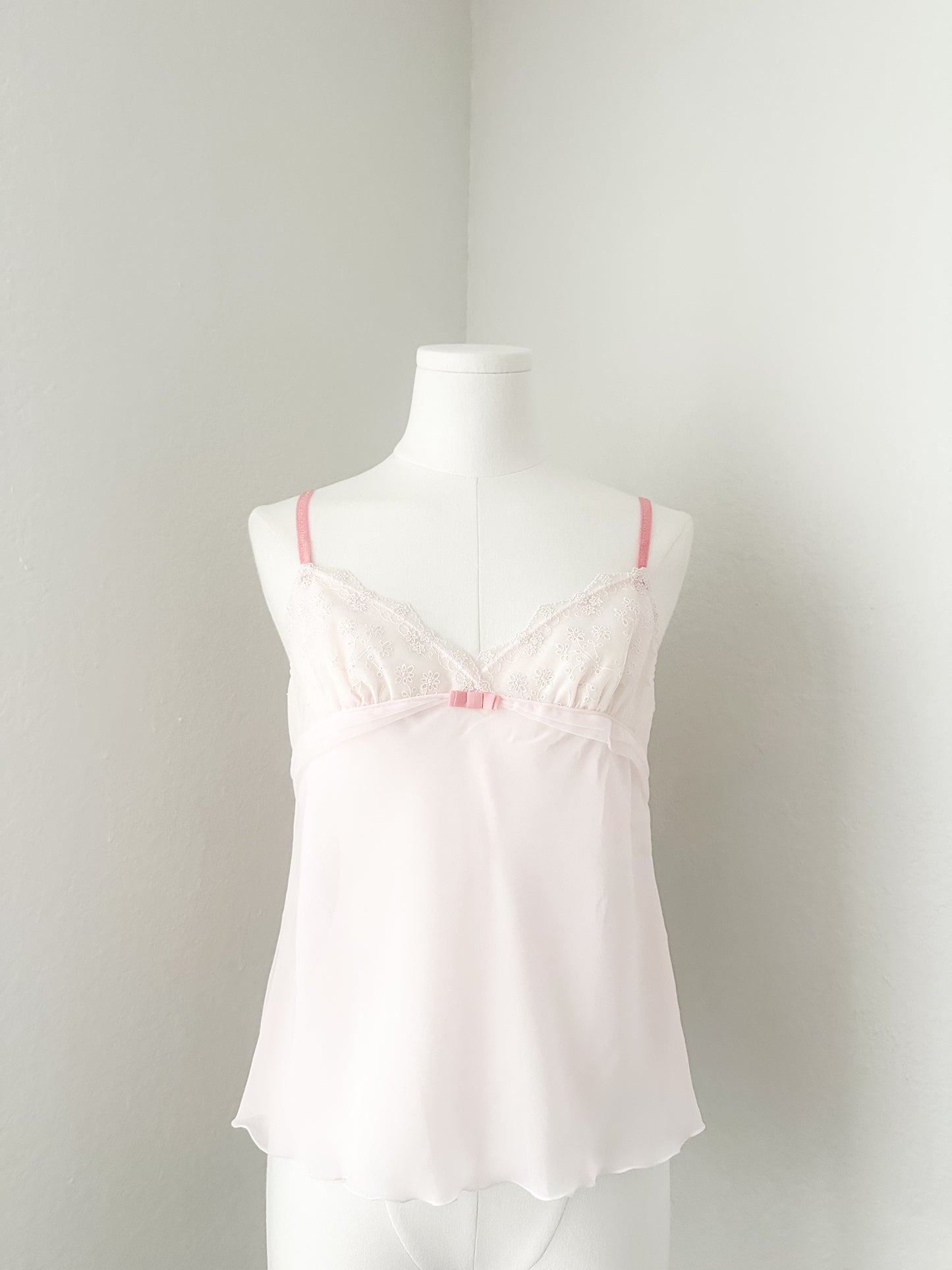 Rosy Blush Chiffon Camisole