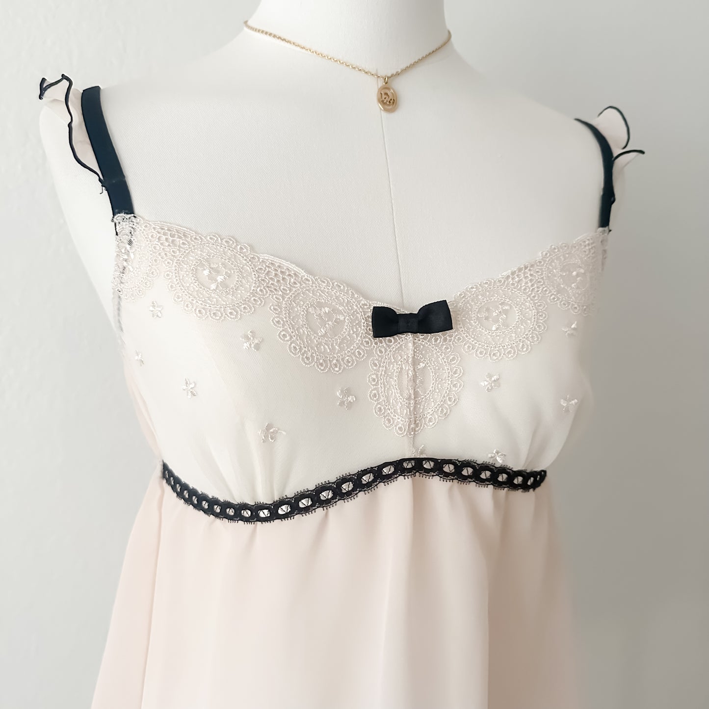 Sheer Cream Pearl Camisole