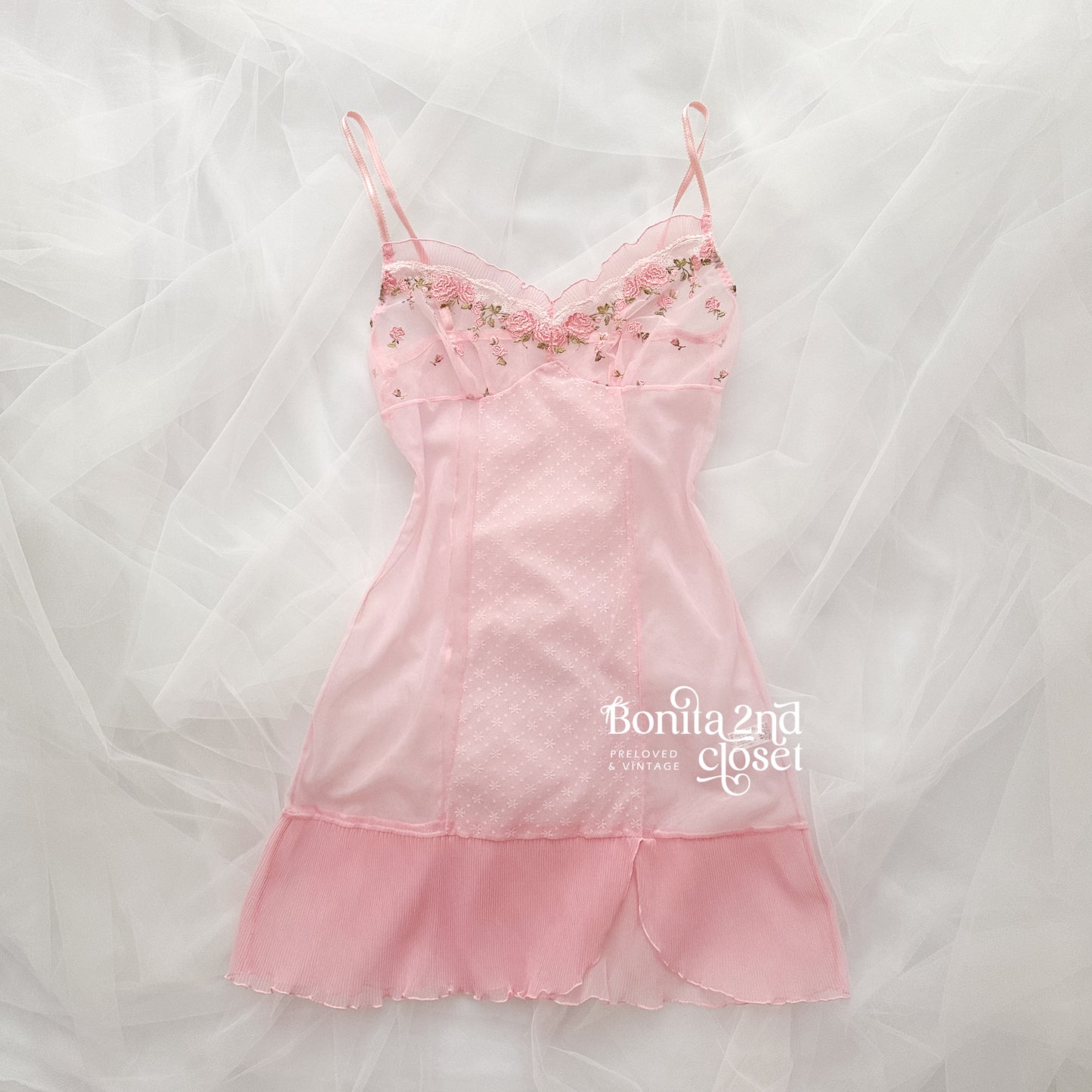 Sheer Rosebud Blooming Slip