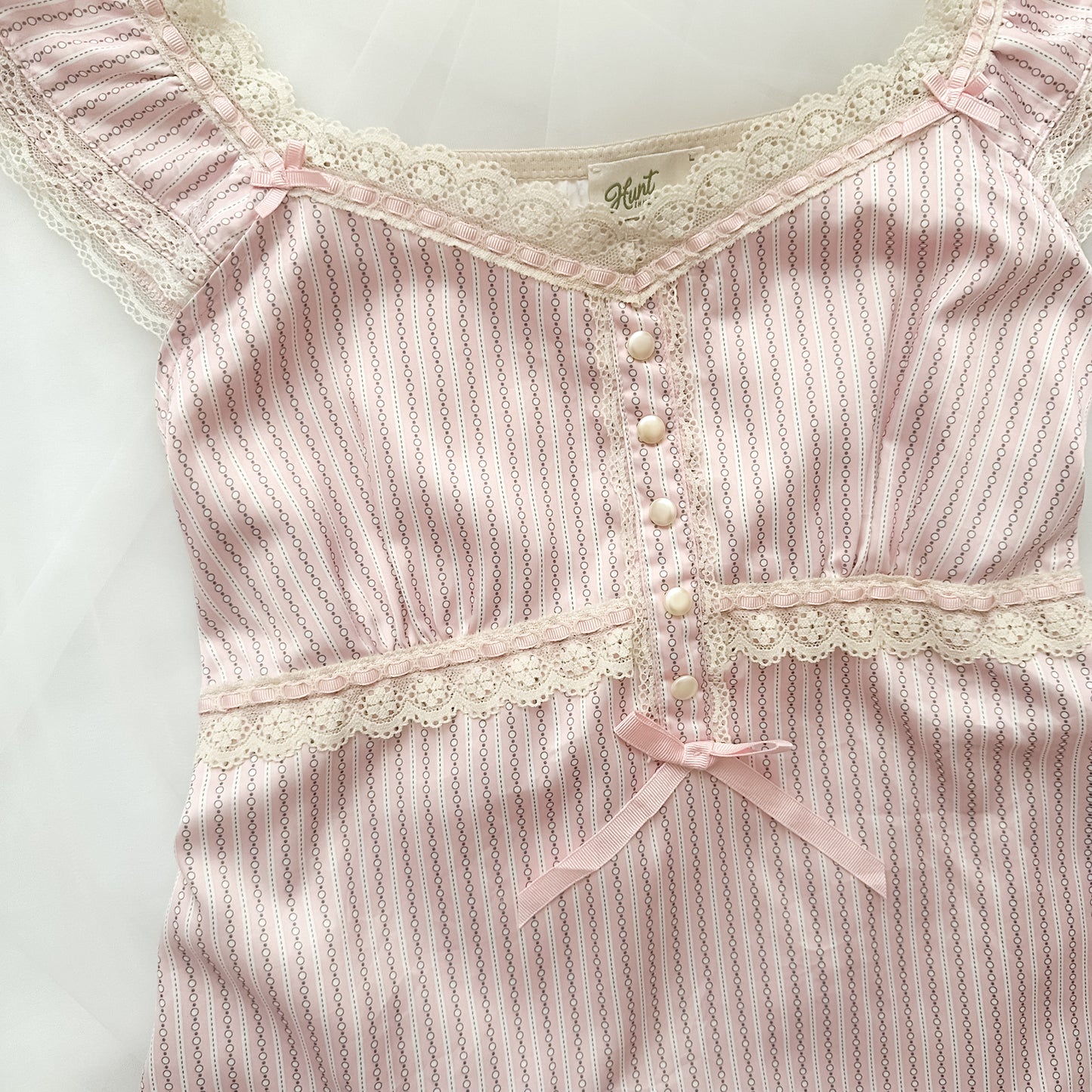 Lace Petal Stripe Blouse