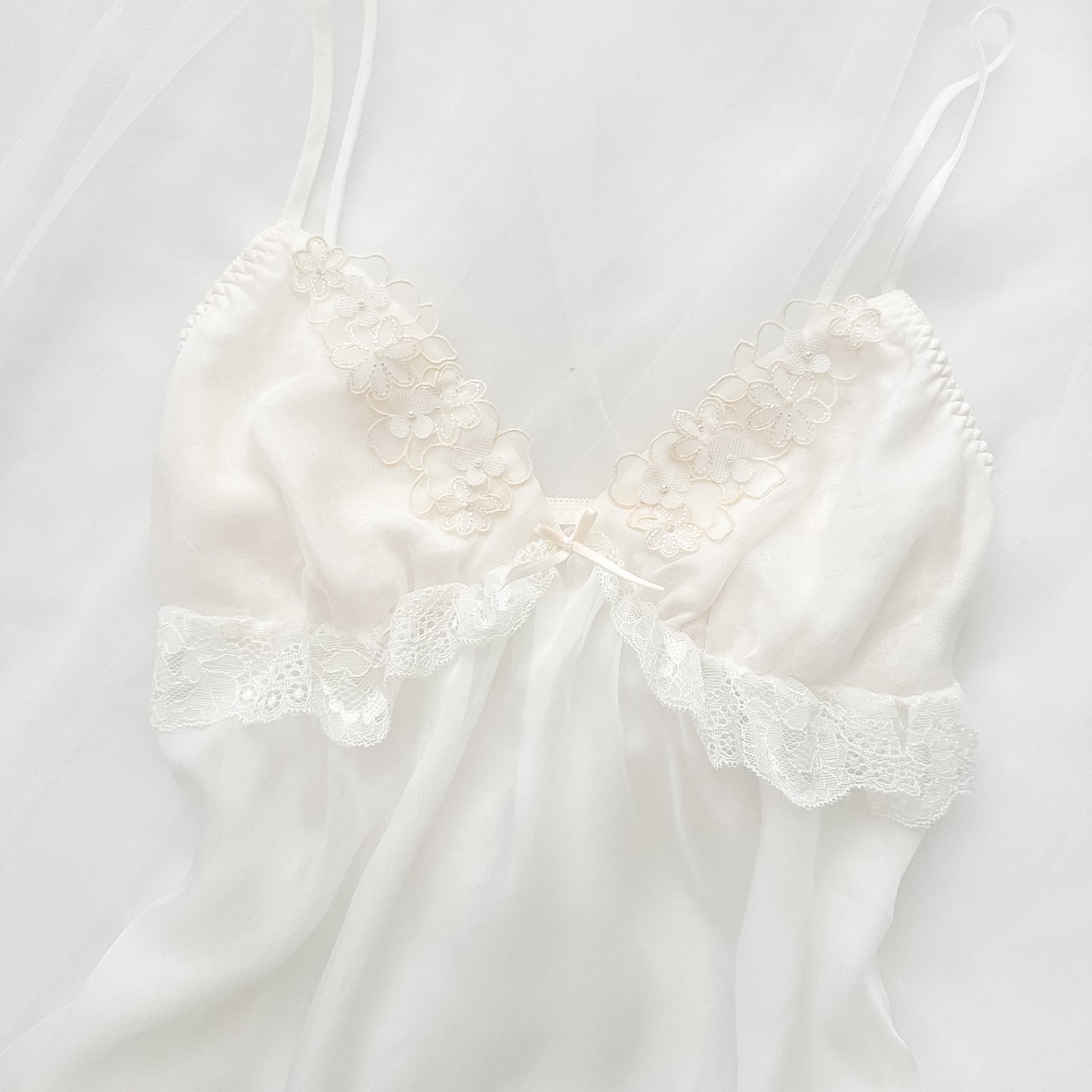 Sheer Butter Daisy Babydoll