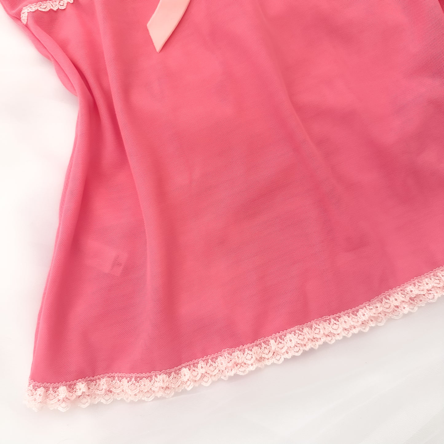 Japanese Mesh Pinky Lace Camisole