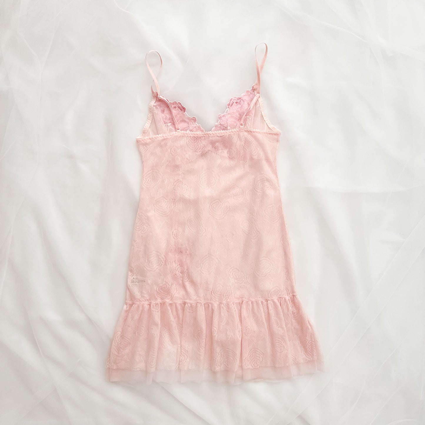 Roesblush Mesh Ruffle Mini Slip