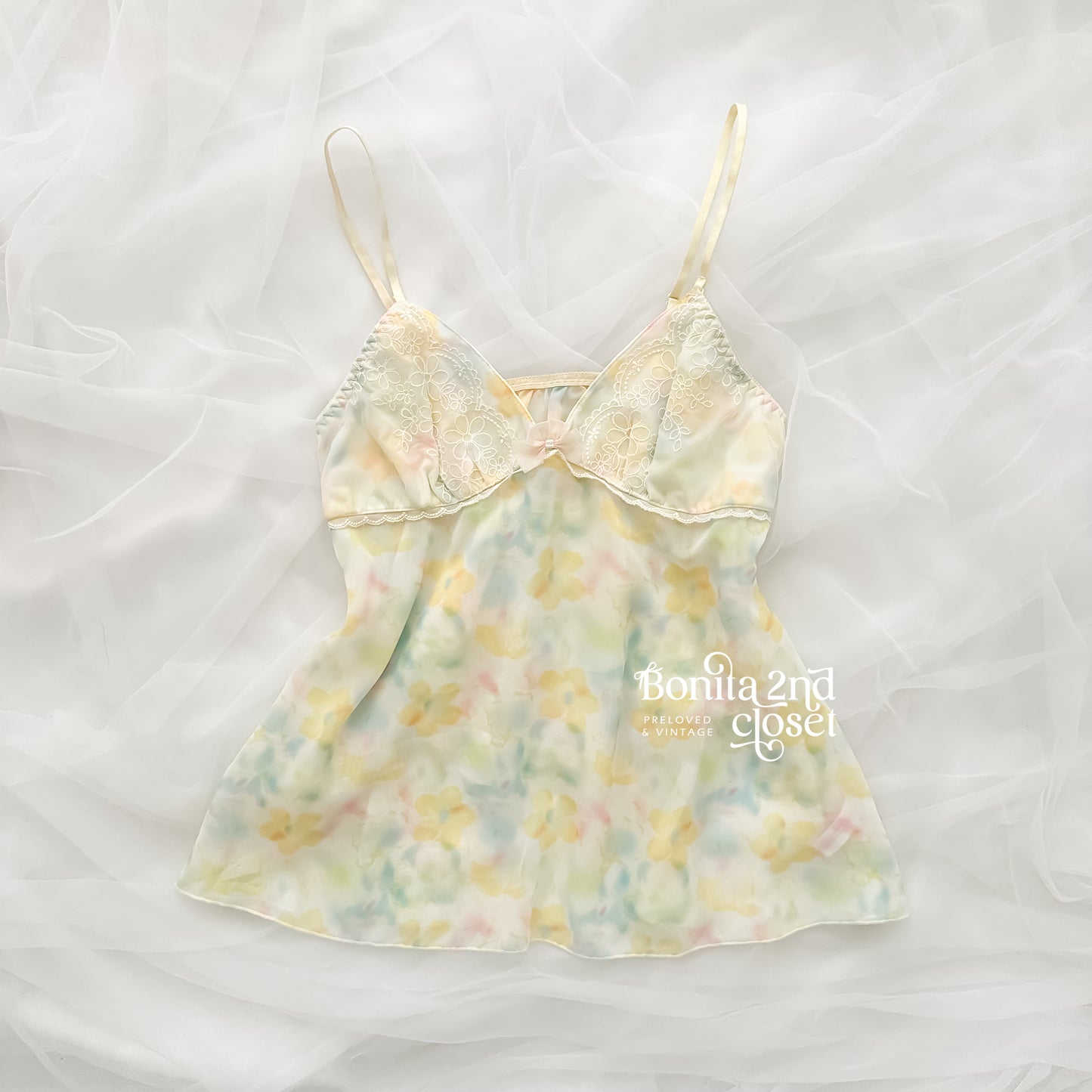 Lemon Meringue Bloom Camisole