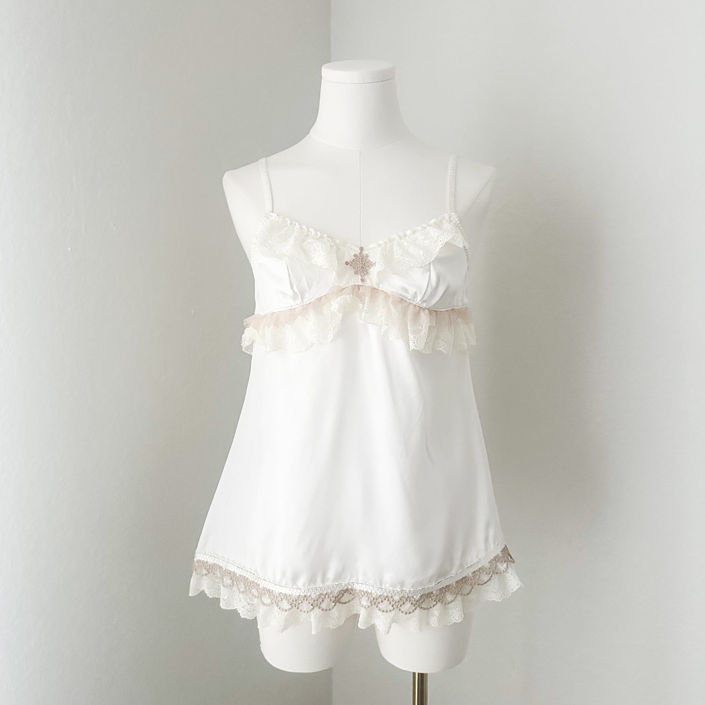 Satin Ruffle Charm Camisole