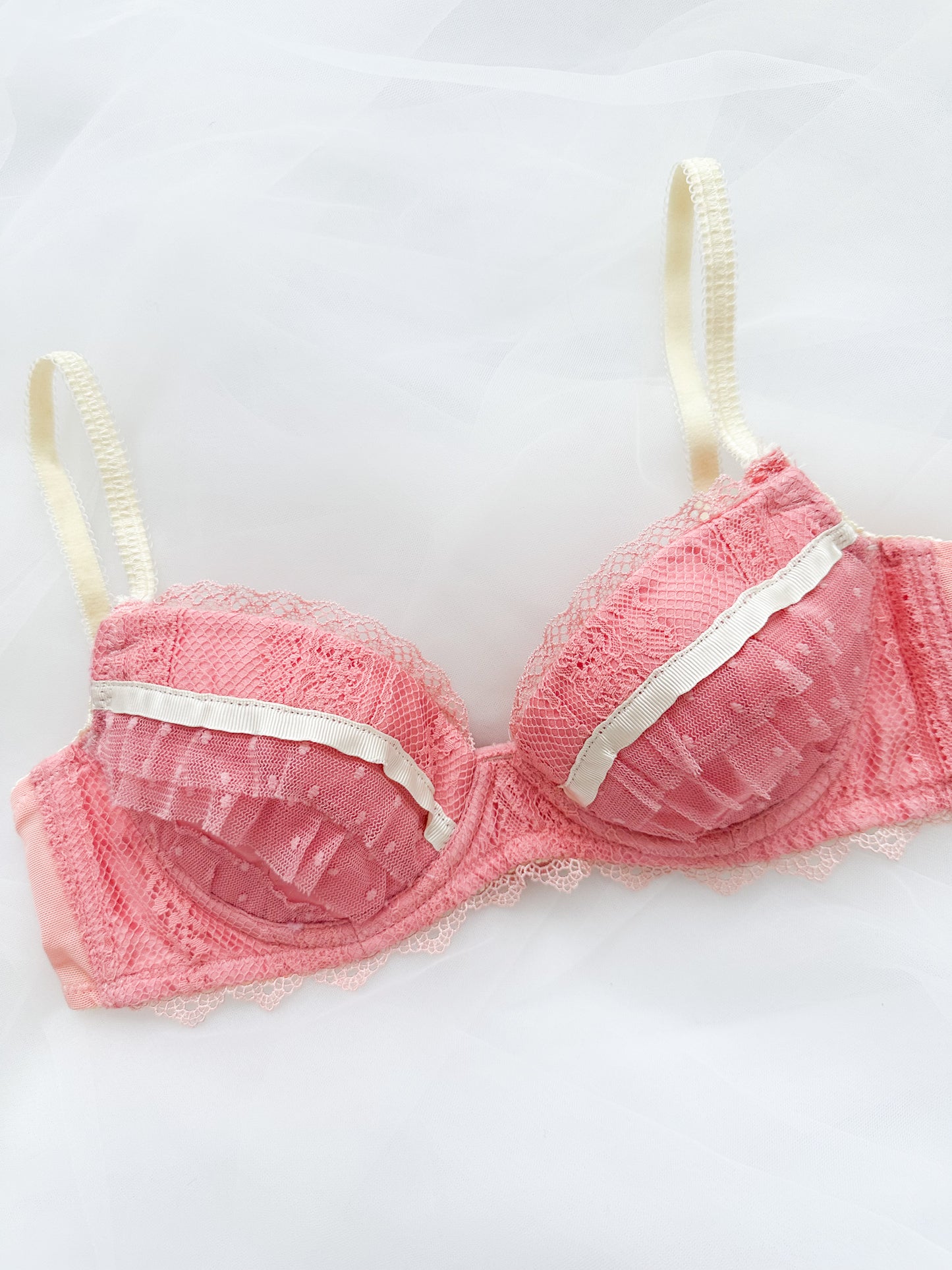 Soft Rosette Veil Bra 30A