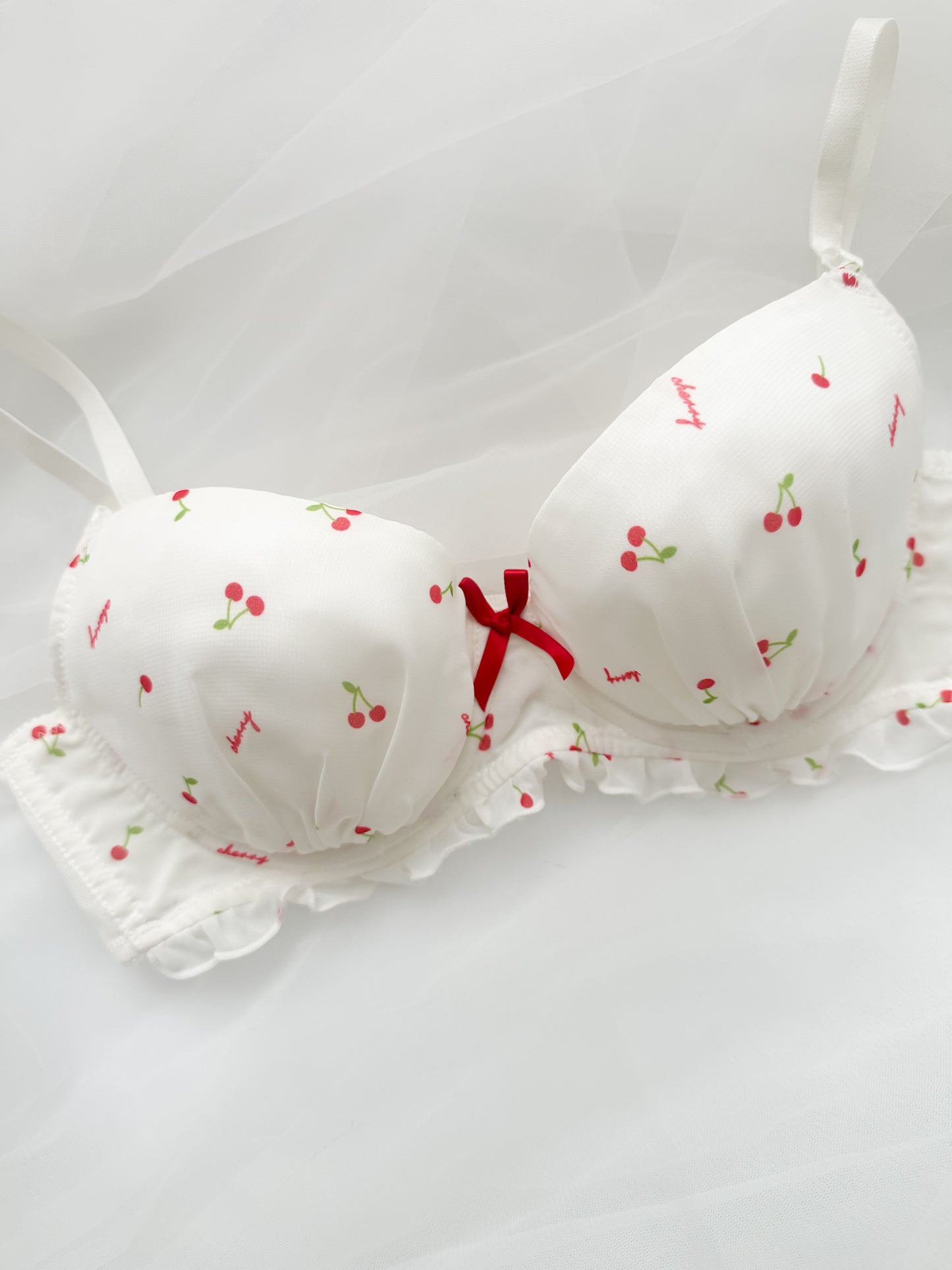 Cherry Baby Bow Bra