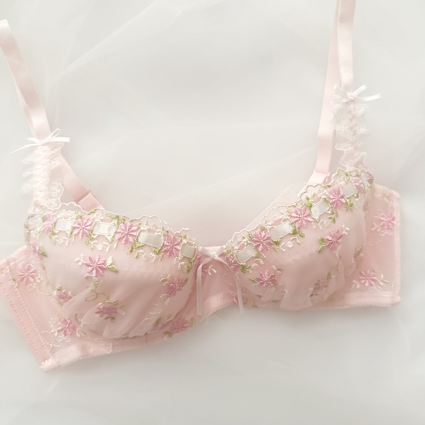 Coquette Floral Lace Bra 30A