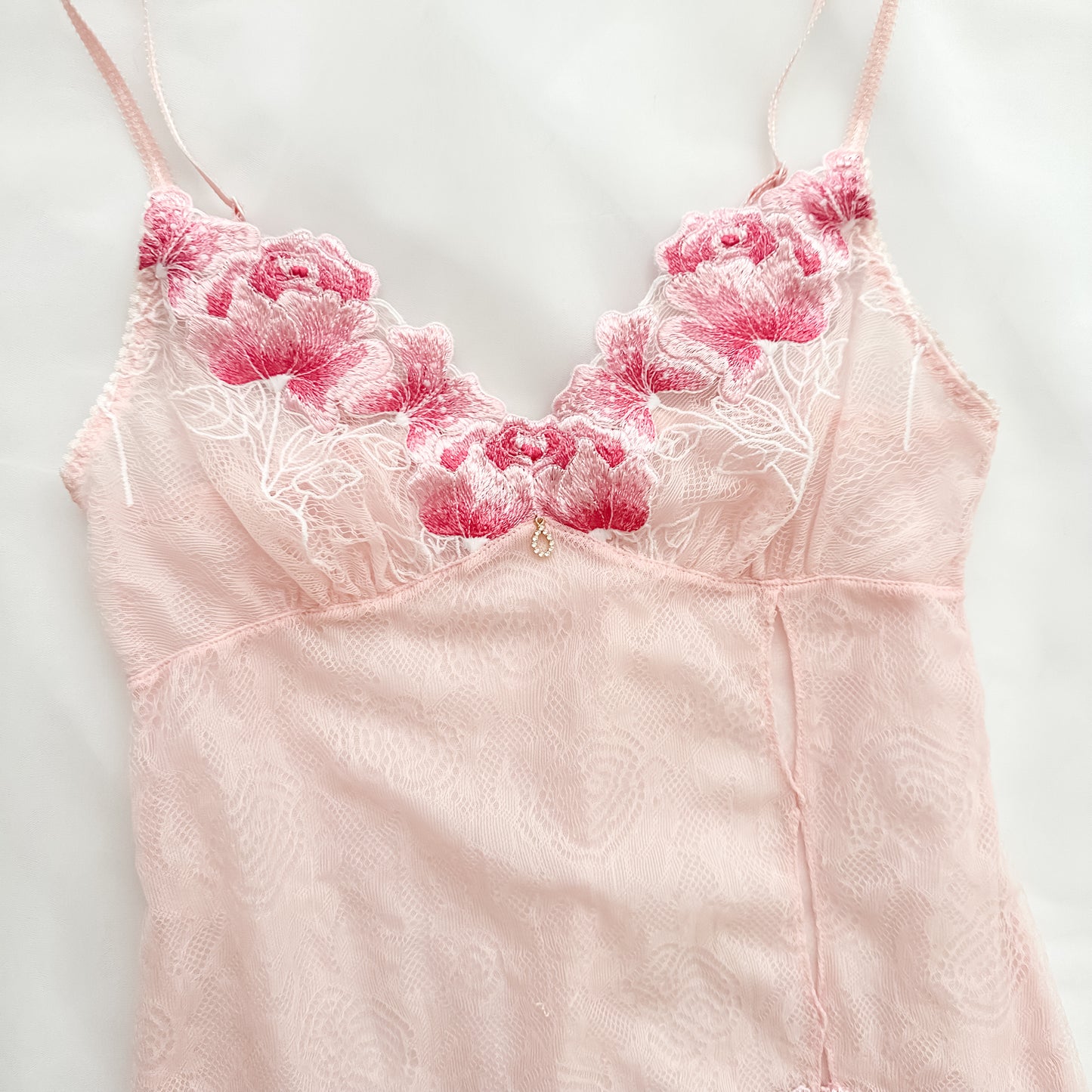 Roesblush Mesh Ruffle Mini Slip