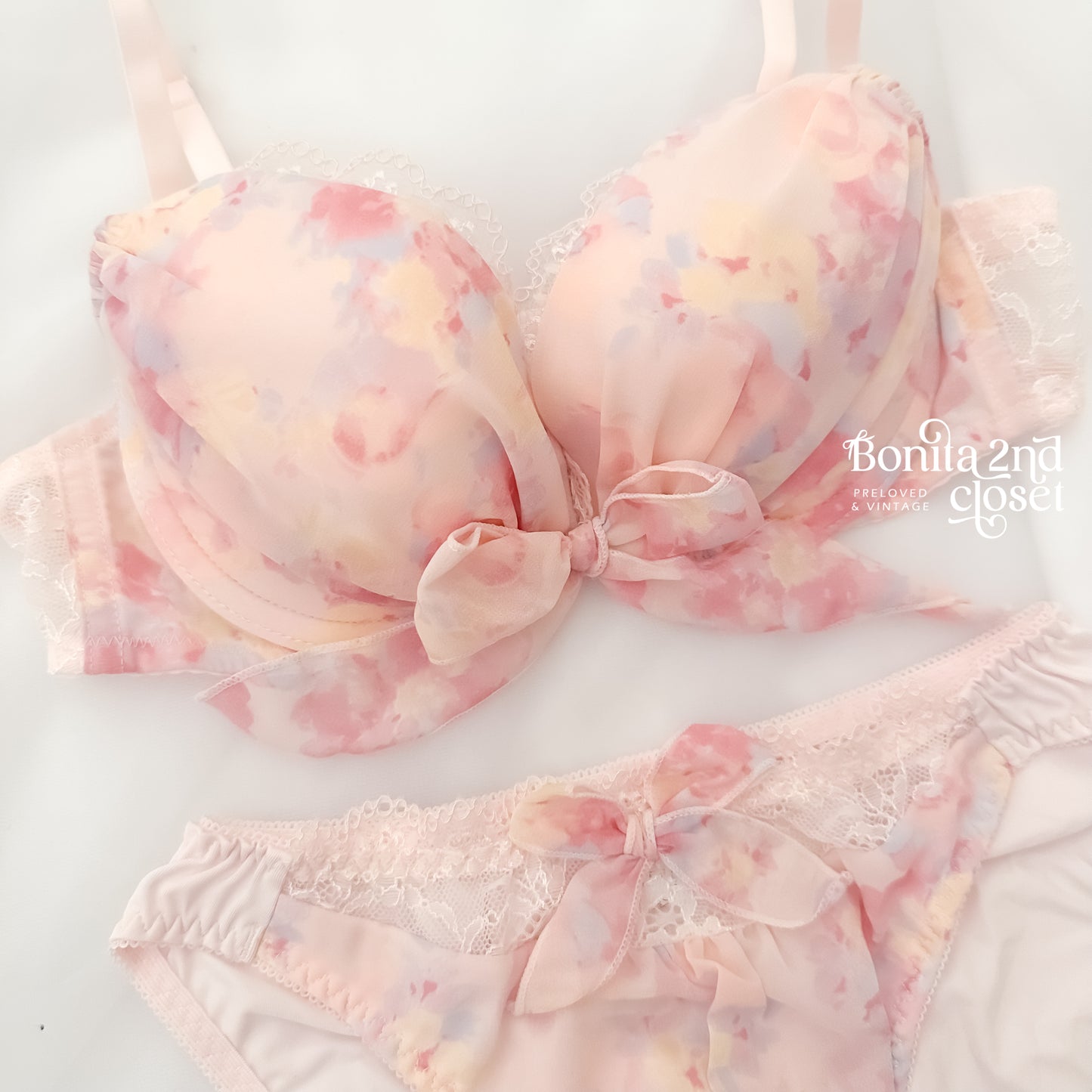 Japanese Coquette Flora Bra Set 34A