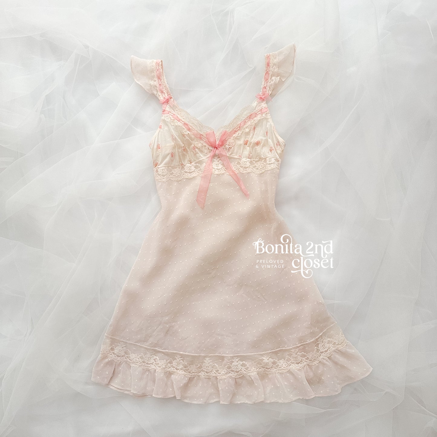 Sheer Rosé Princess Slip
