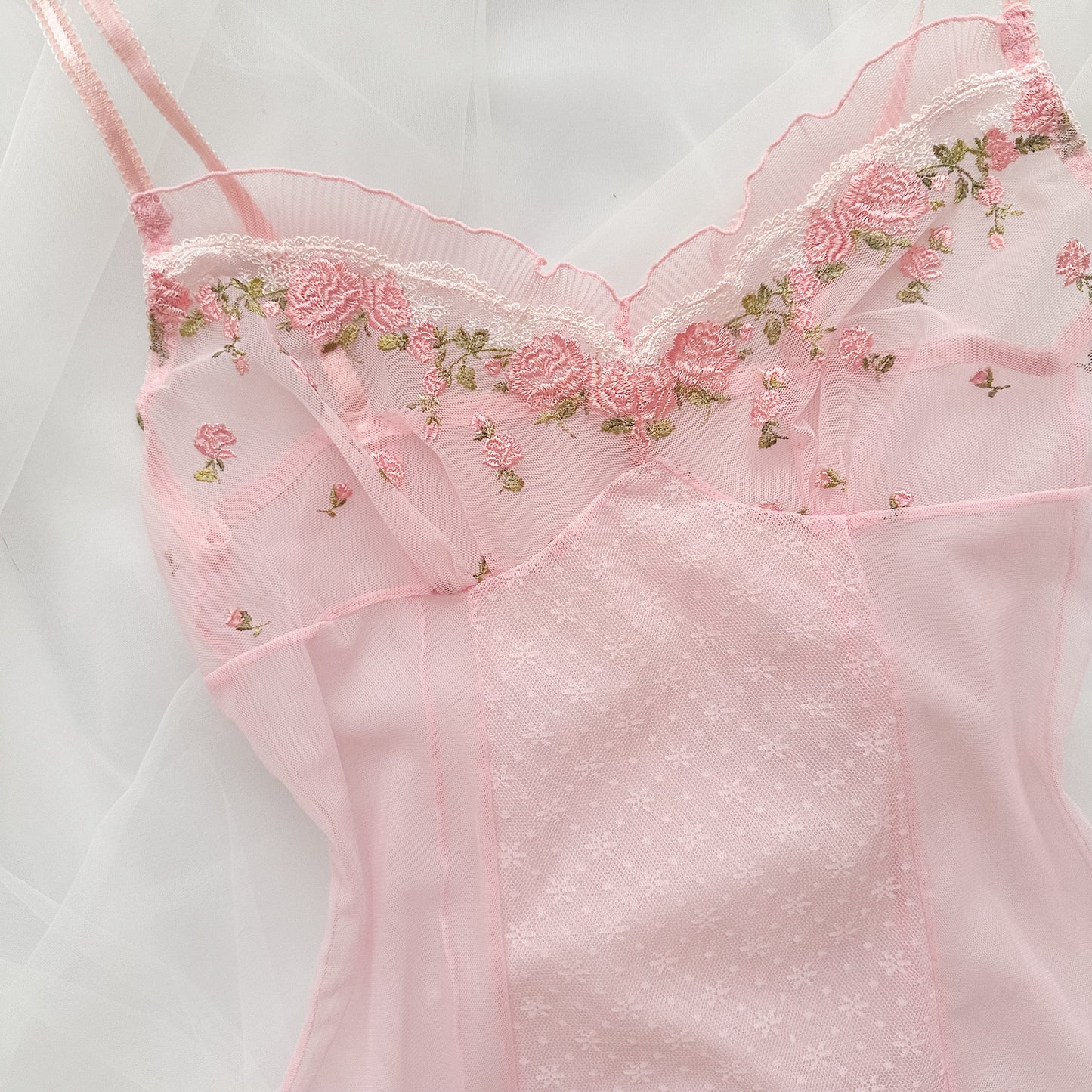 Sheer Rosebud Blooming Slip