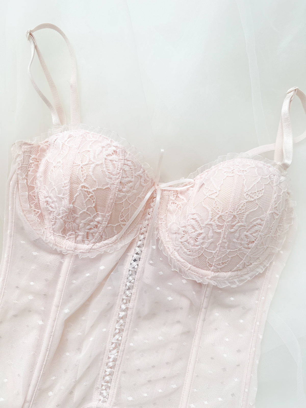 Delicates Blush Lace Corset