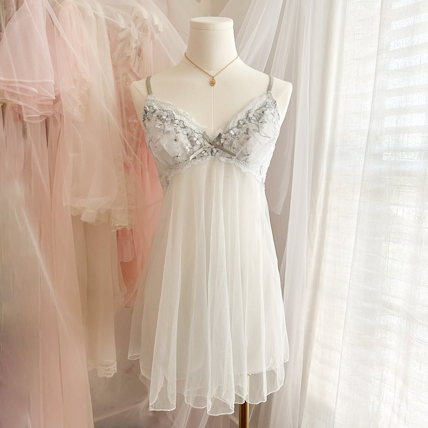 Frosted Bloom Babydoll Slip