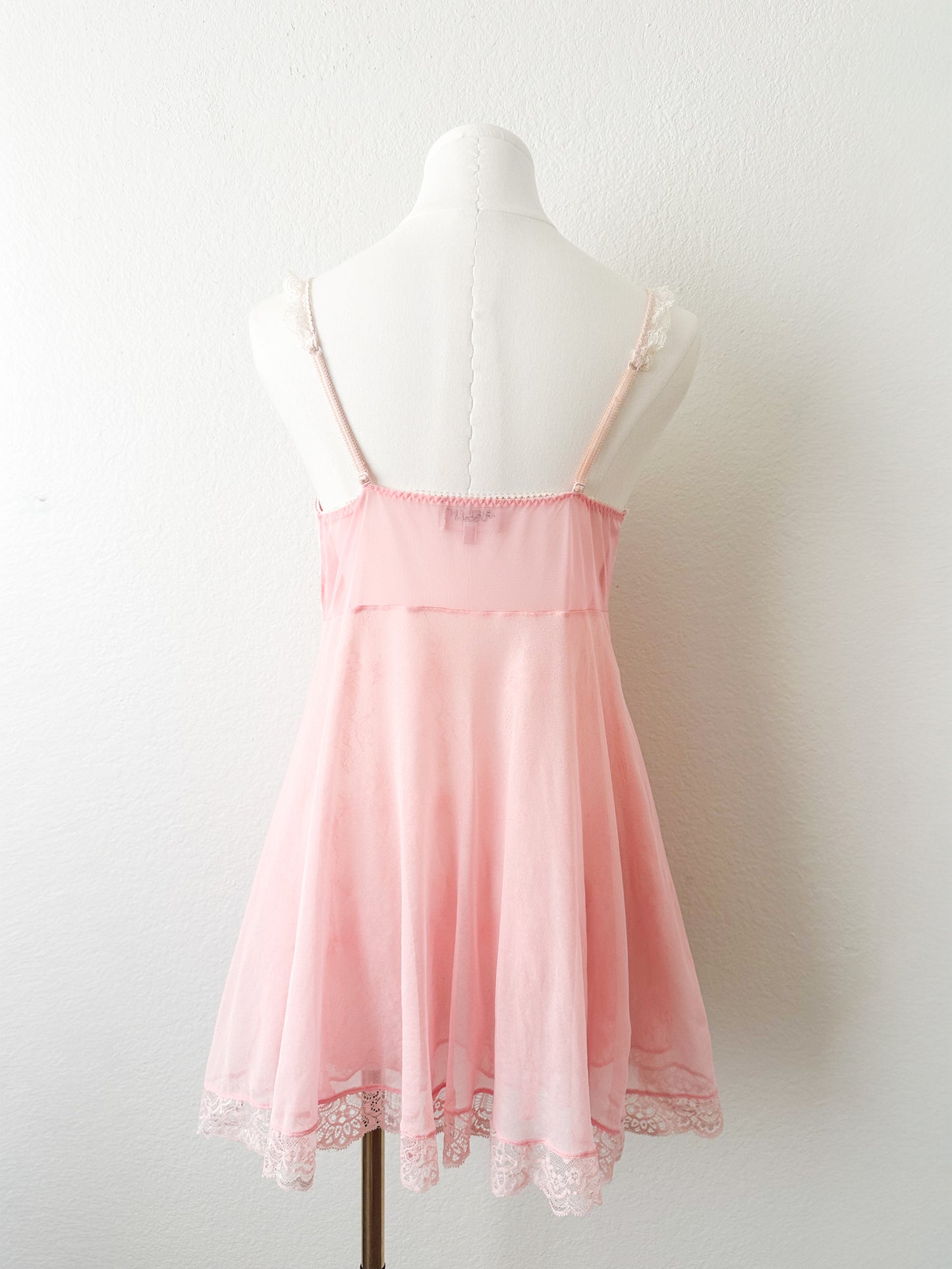 Rare Blush Lace Babydoll Slipdress