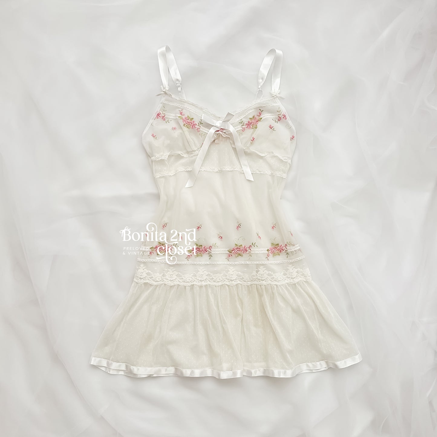 Lullaby Lace Babydoll with Rosébuds