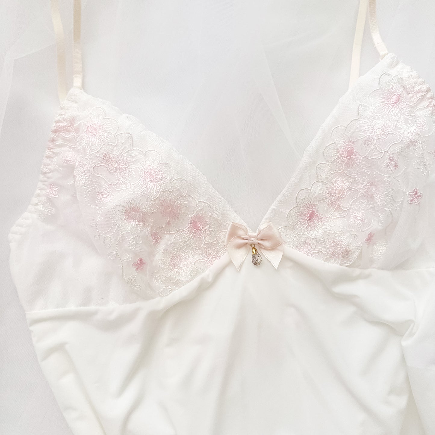 Blush Bloom Lace Slipdress