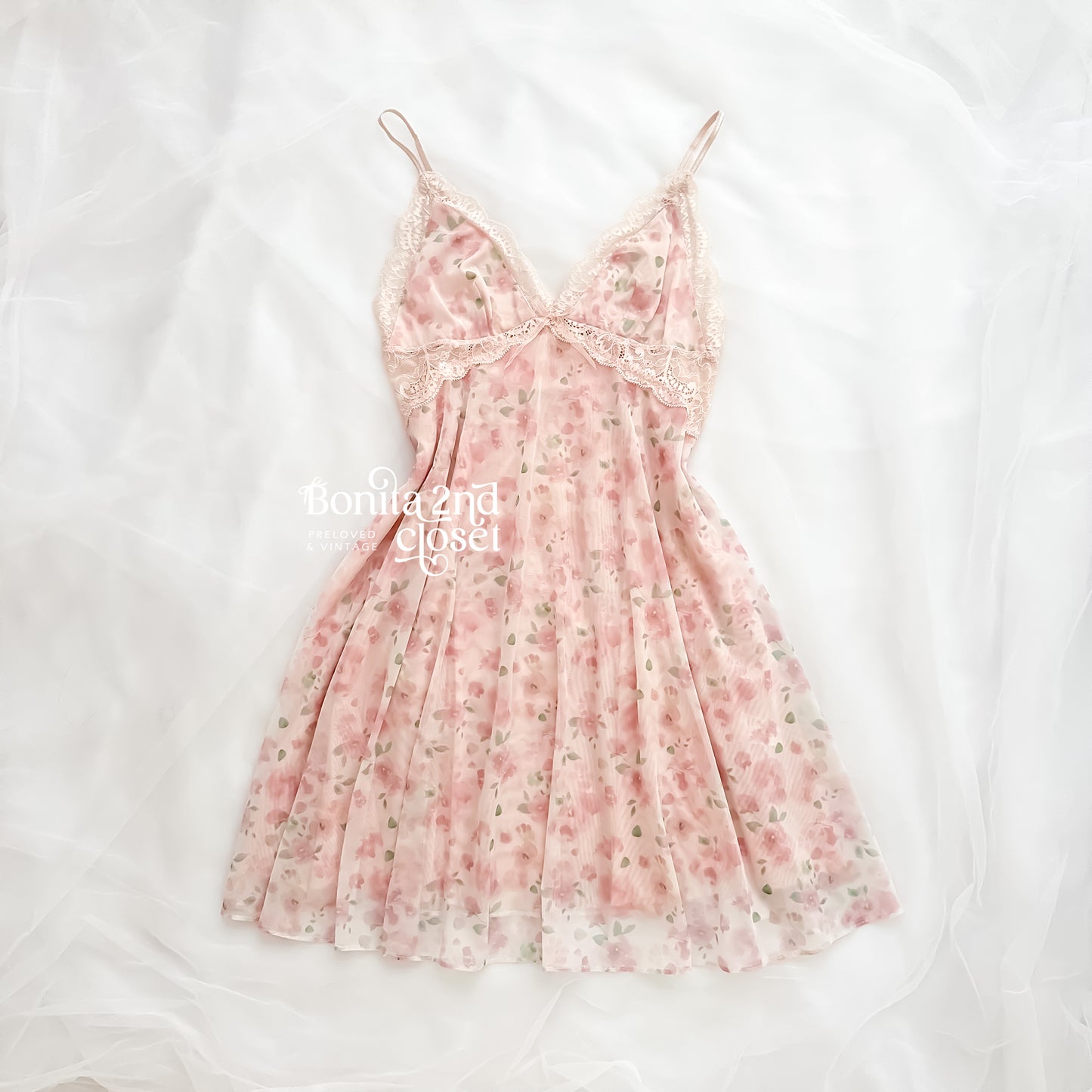 Blooming Blush Garden Babydoll Slip