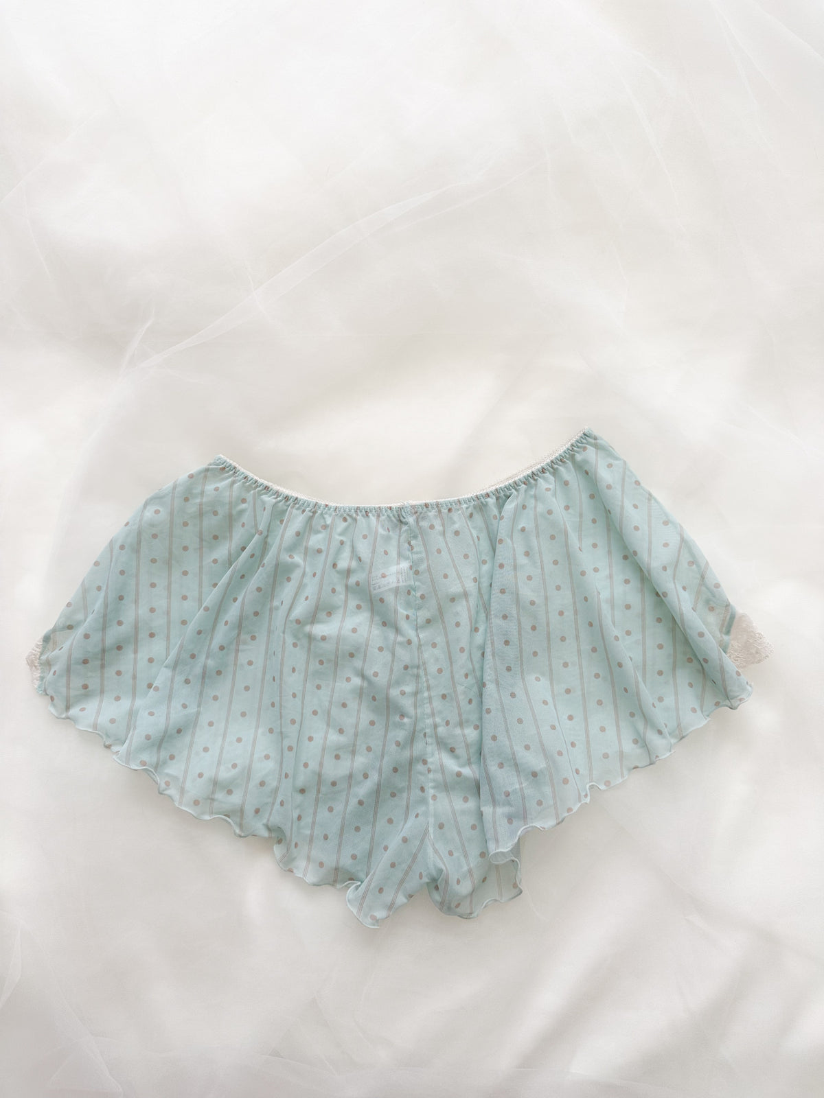 Power Dot Lace Babydoll Set