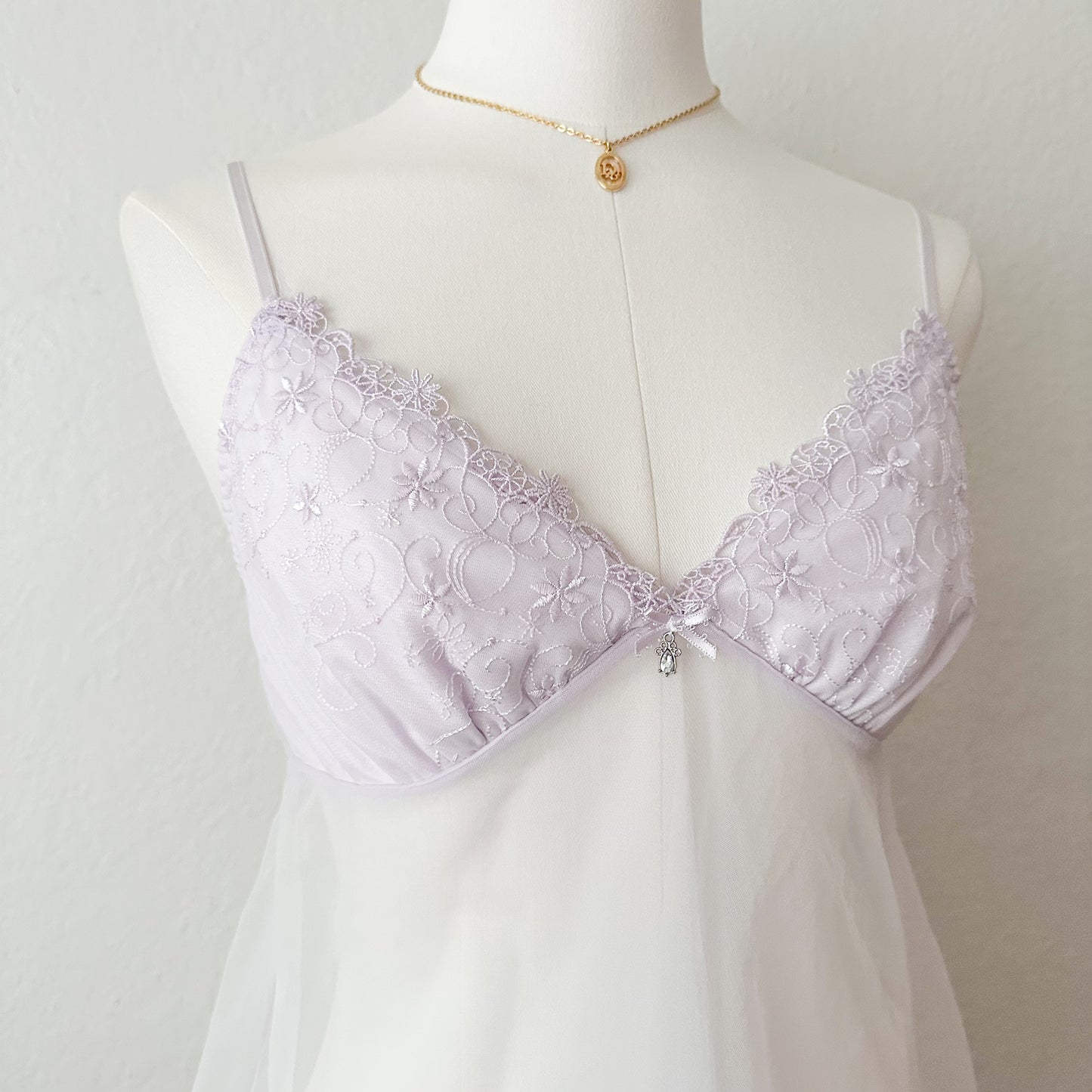 Lavender Floral Lace Camisole