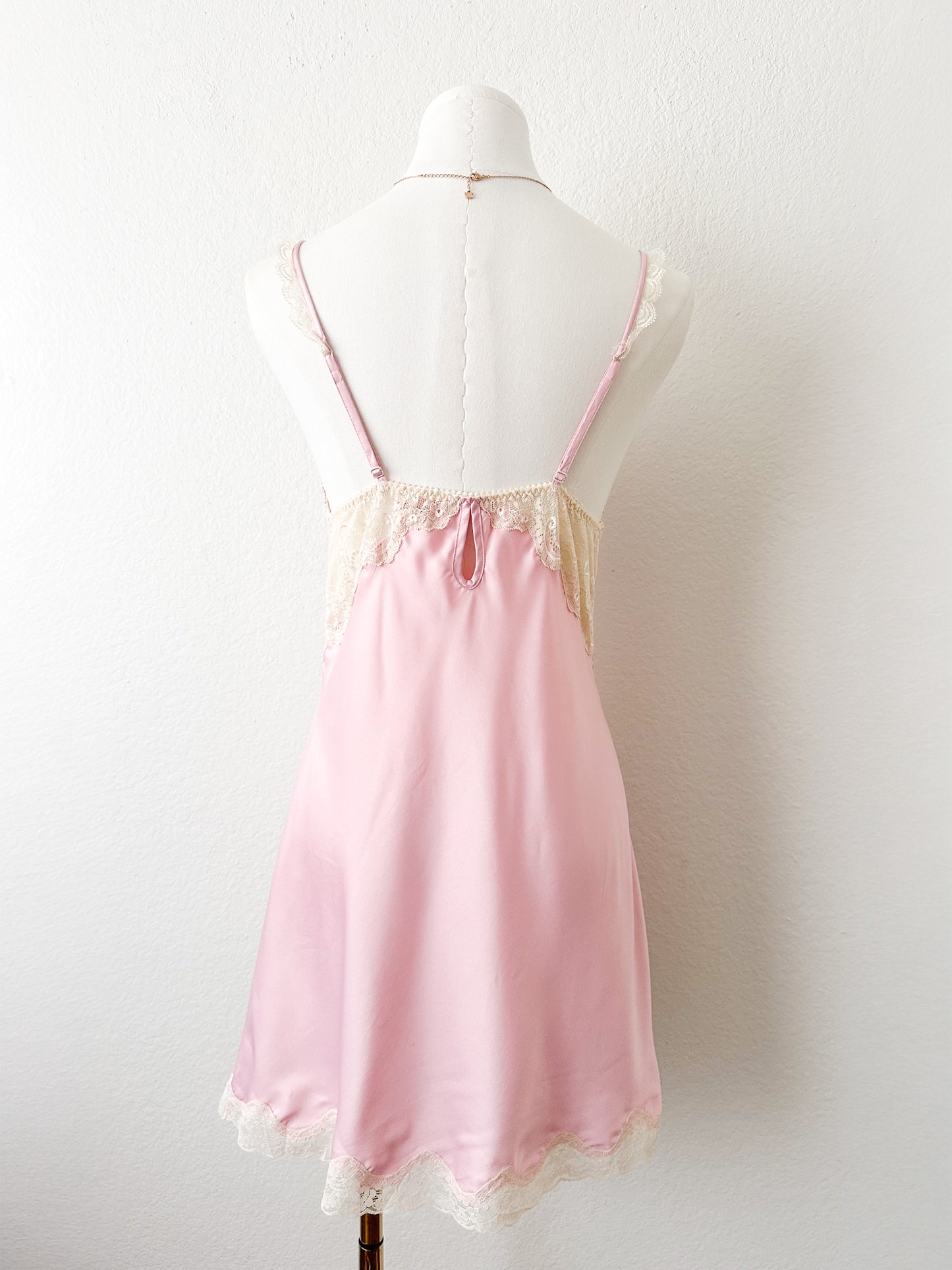 Rare Rosé Lace Reverie Slipdress