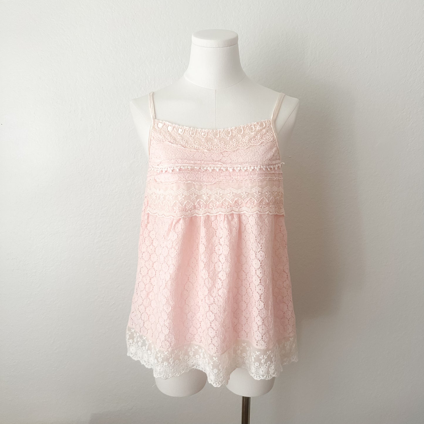 Coquette Blush Lace Cami