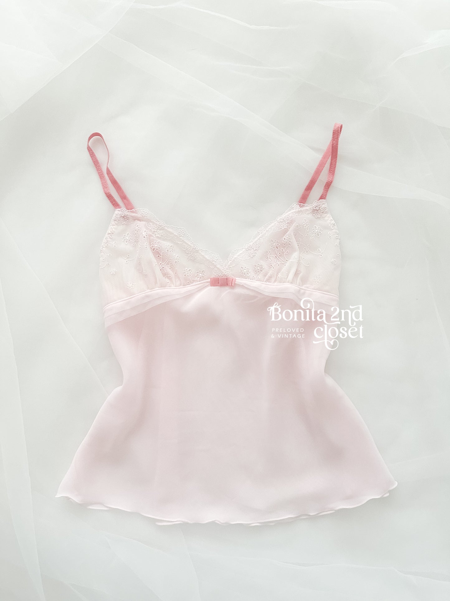 Rosy Blush Chiffon Camisole