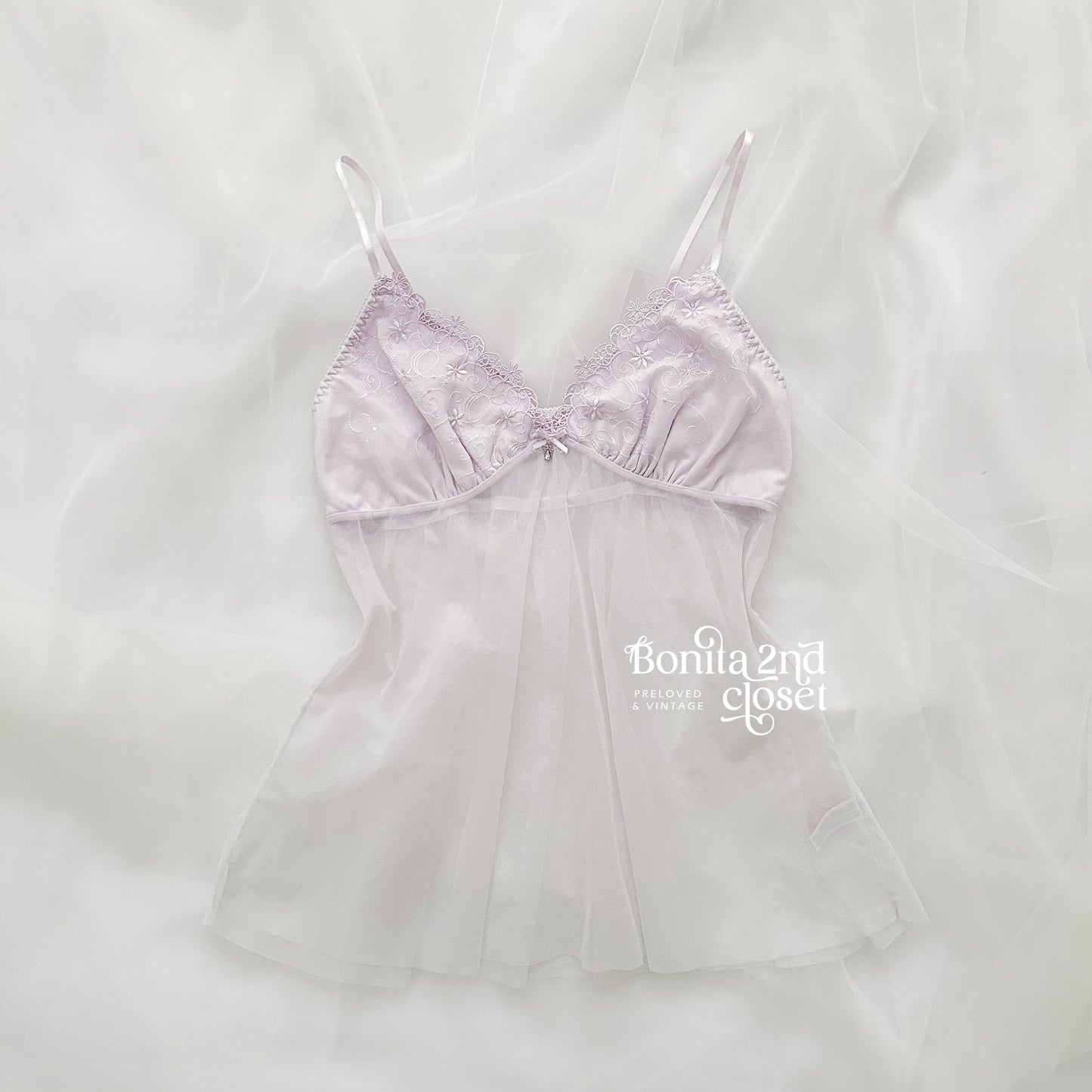 Lavender Floral Lace Camisole