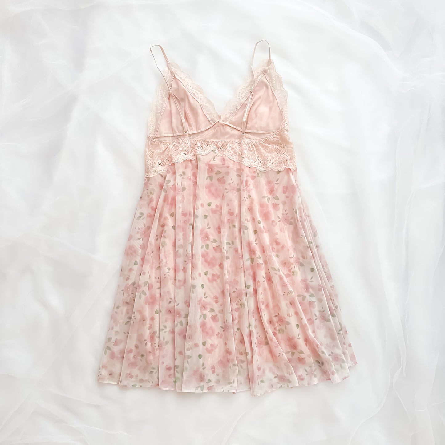 Blooming Blush Garden Babydoll Slip