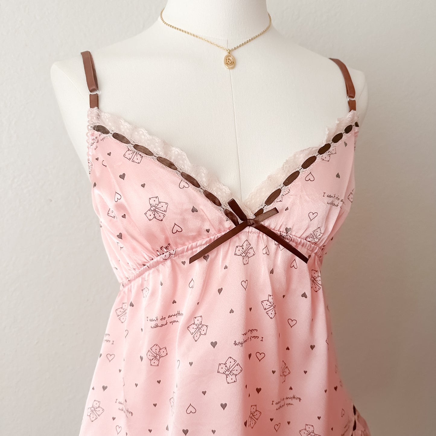 Blush Ribbon Cocoa Camisole