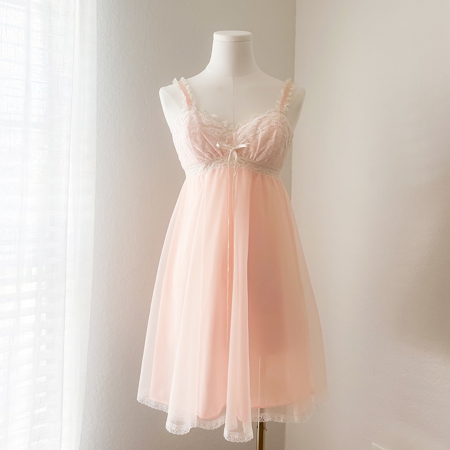 Vintage Peach Princess Babydoll