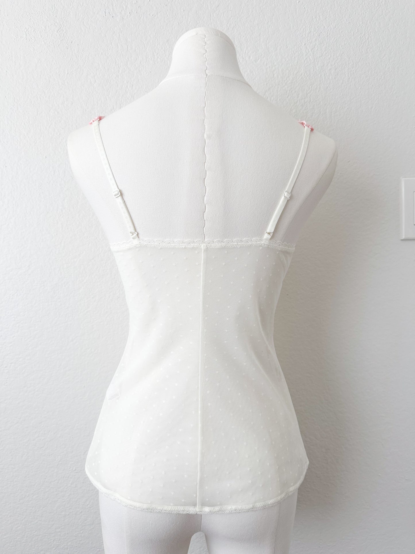 Blush Floral Mesh Camisole Set