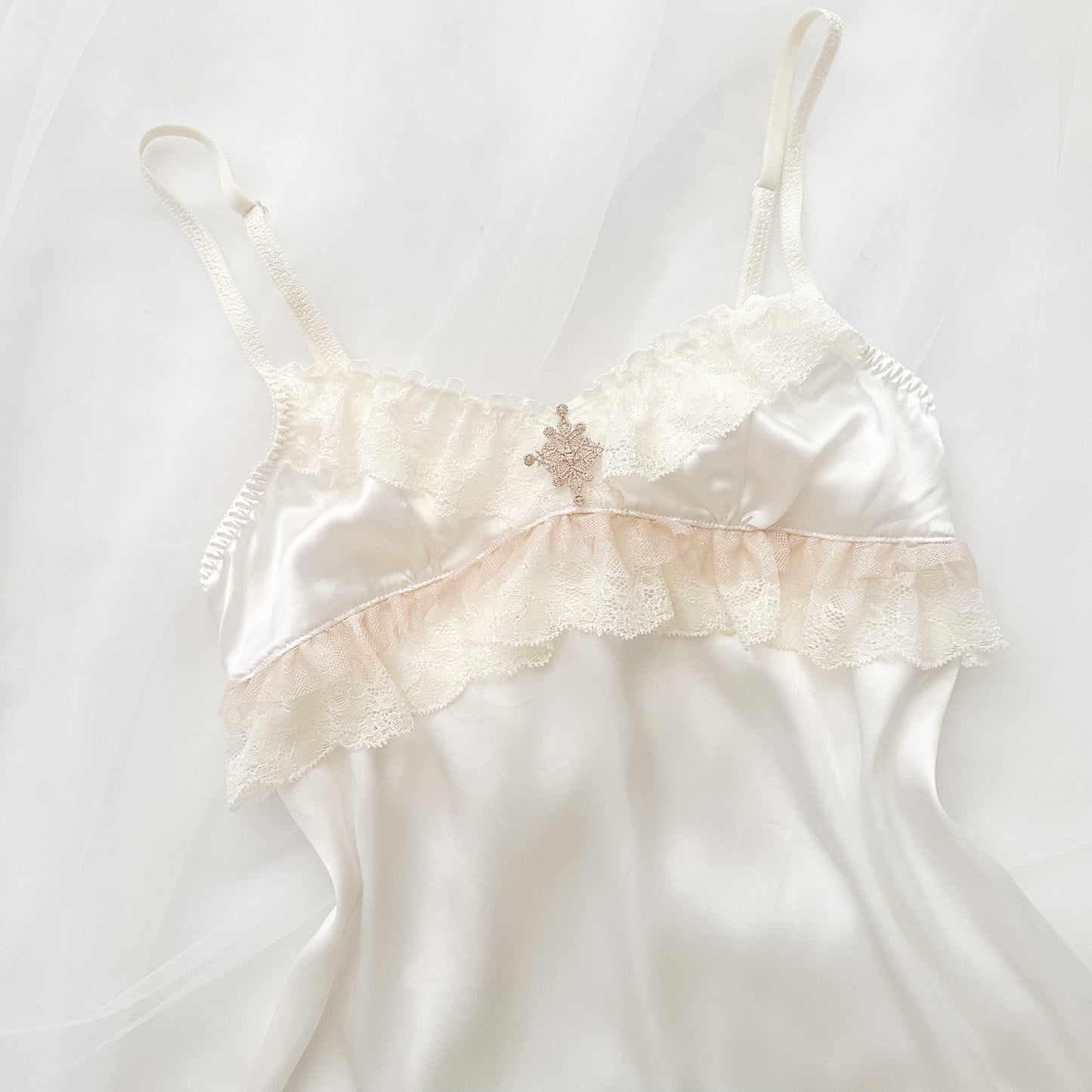 Satin Ruffle Charm Camisole