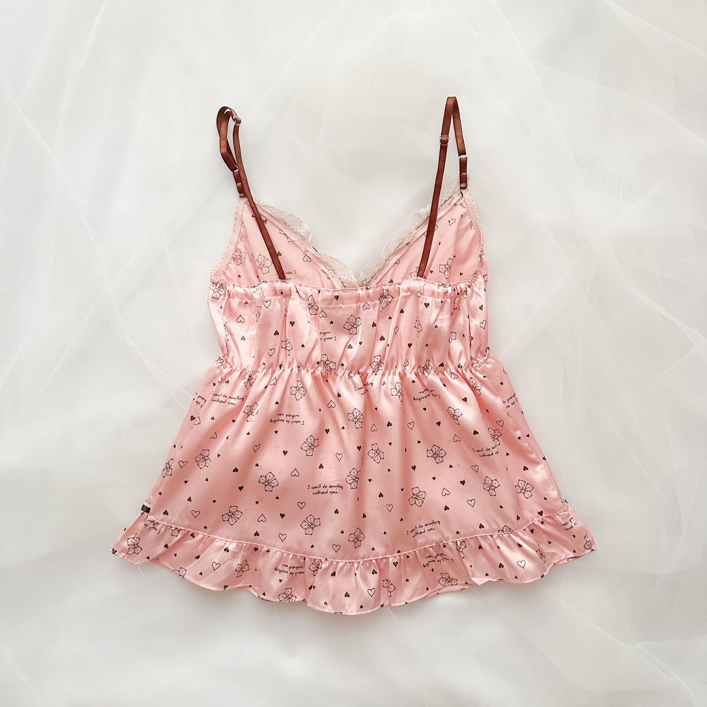 Blush Ribbon Cocoa Camisole