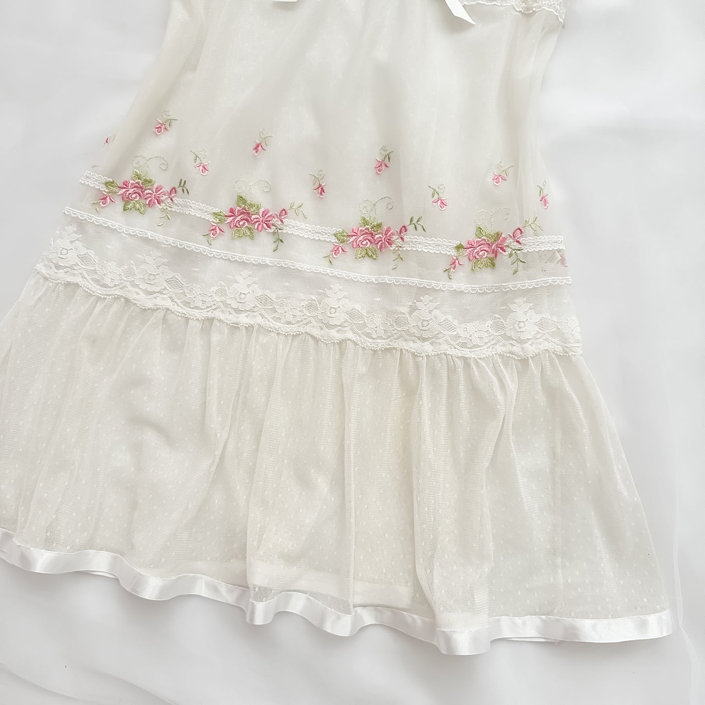 Lullaby Lace Babydoll with Rosébuds