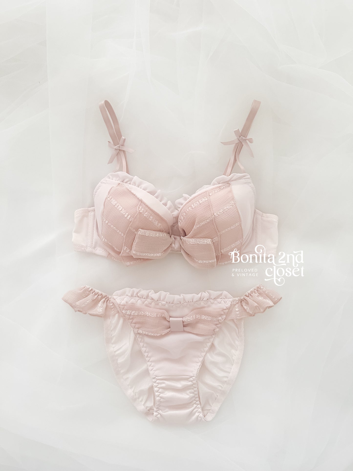 Blushing Petal Bra Set 34A