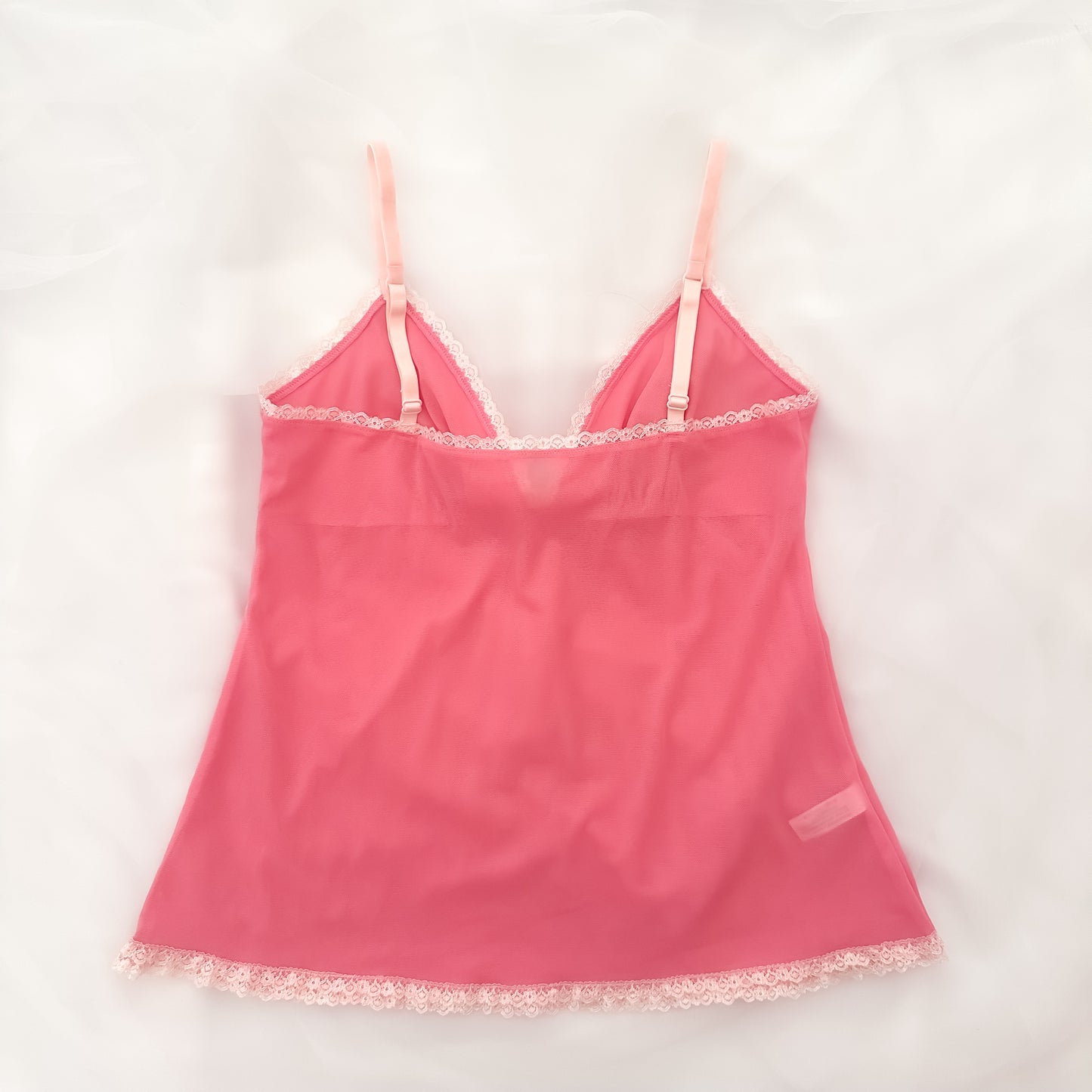 Japanese Mesh Pinky Lace Camisole