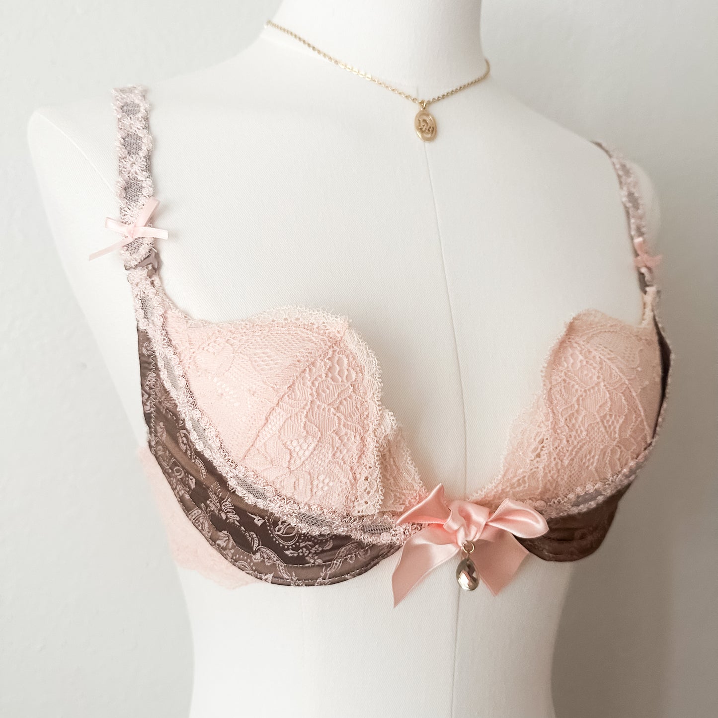 Dusky Rosé Lace Bra 32A