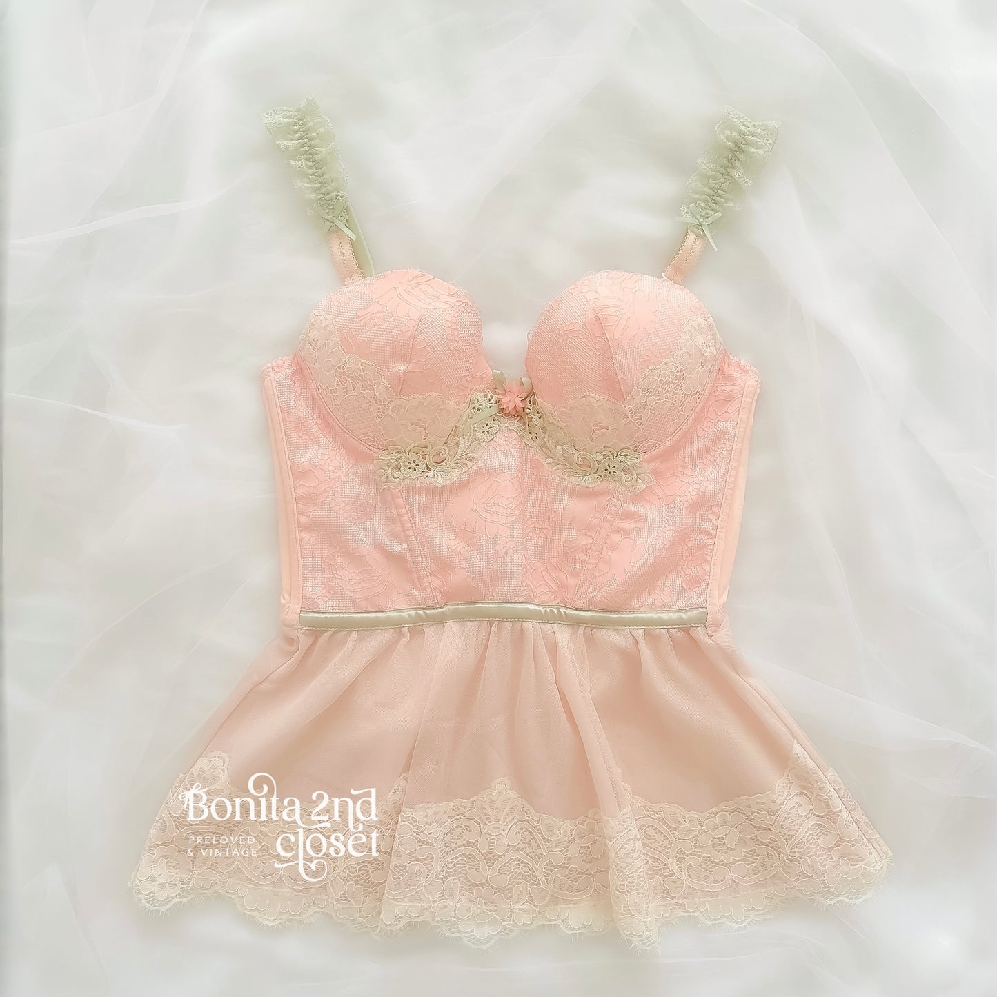 Coquette Floral Fairy Lacey Corset 32B