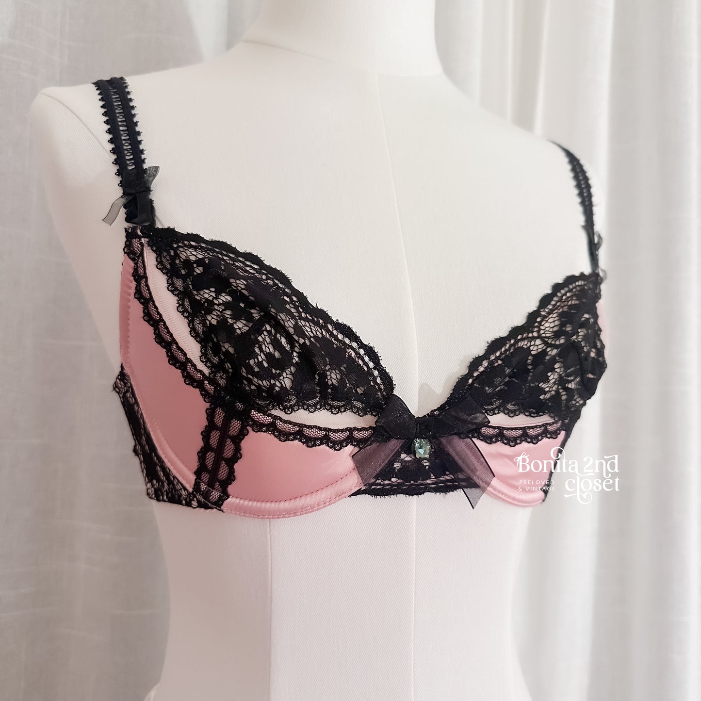 Coquette Eblin Lace Trim Bra 32B