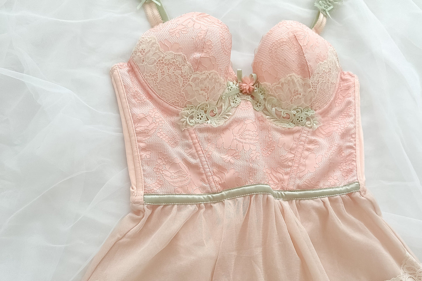 Coquette Floral Fairy Lacey Corset 32B