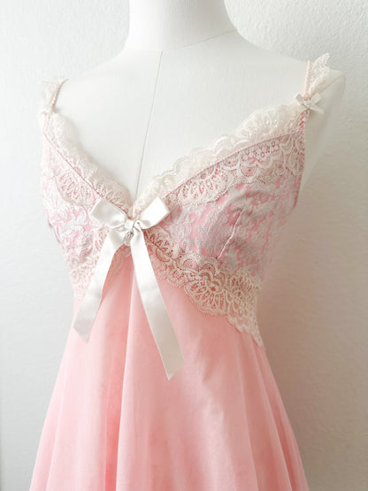 Rare Blush Lace Babydoll Slipdress