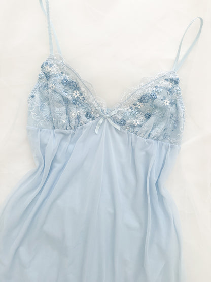 Skyfluff Ruffle Slipdress