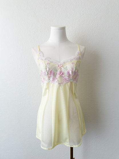 Cream Rose Parfait Slipdress