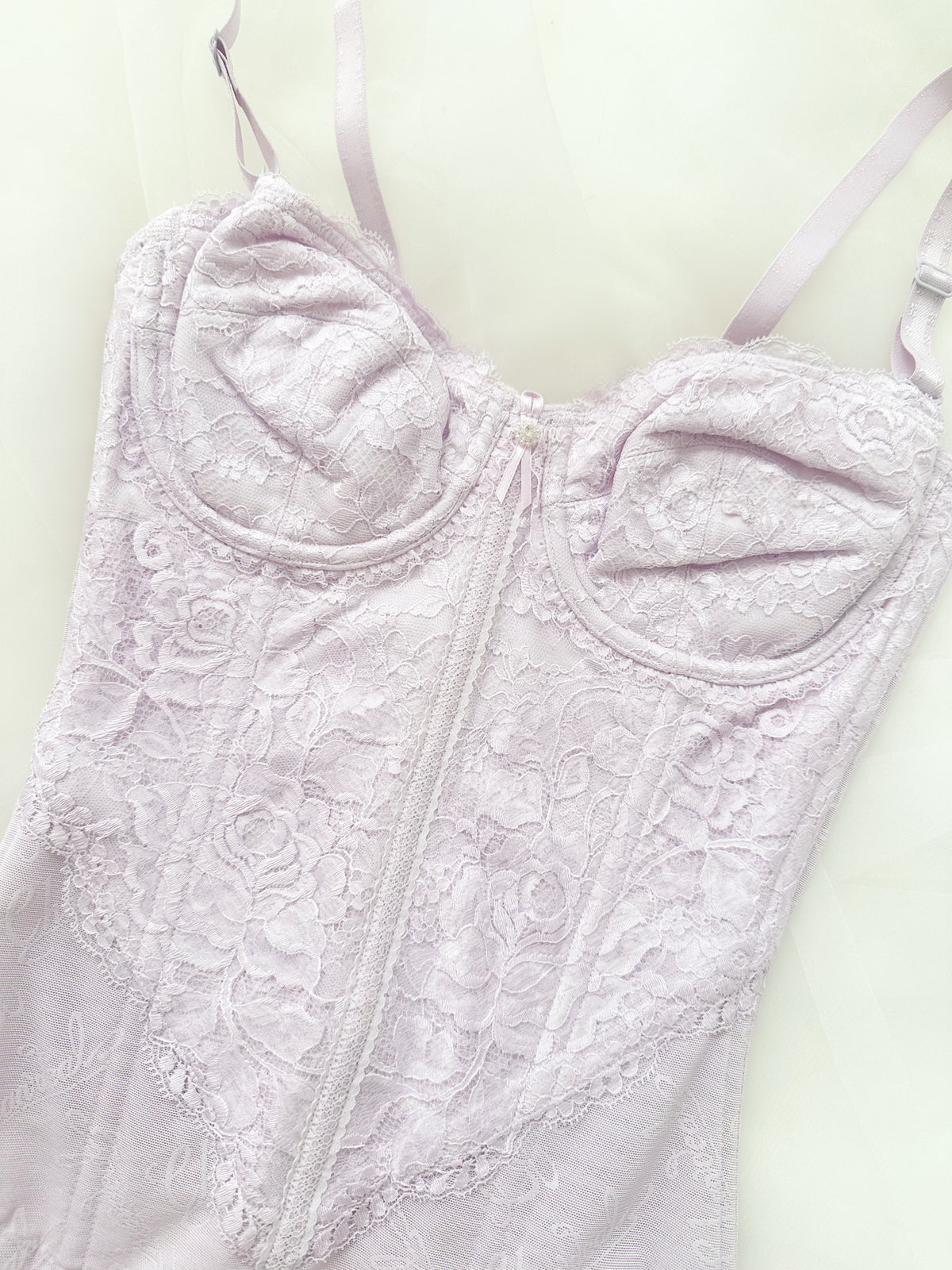 Lilac Lace Corset 30C