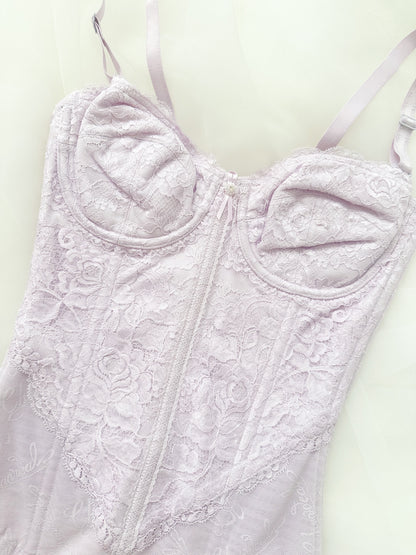 Lilac Lace Corset 30C