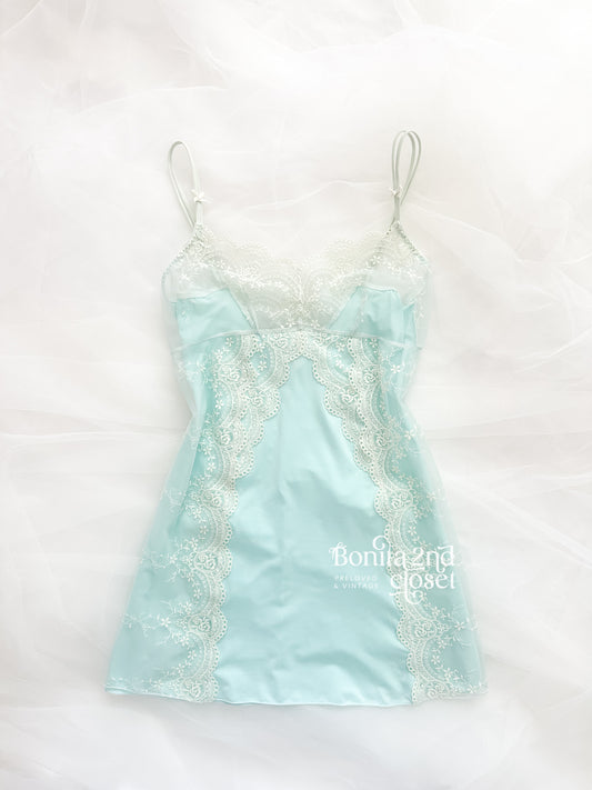 Mint Lace Reverie Slipdress