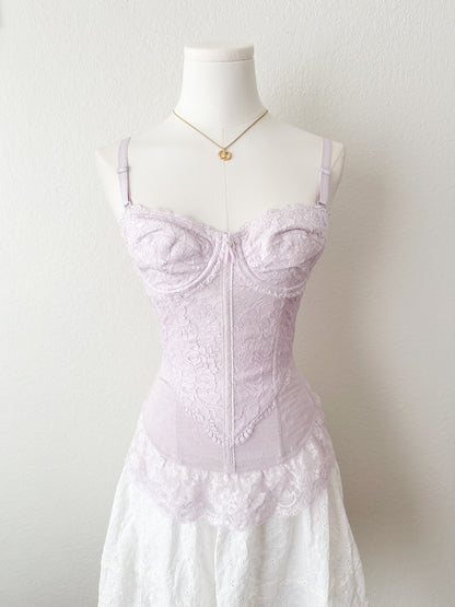 Lilac Lace Corset 30C